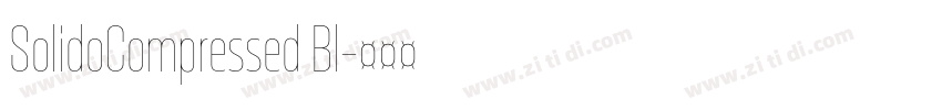 SolidoCompressed Bl字体转换 SolidoCompressed Bl字体转换